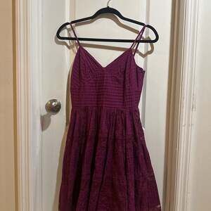 Vintage Betsey Johnson Purple Floral Dress
